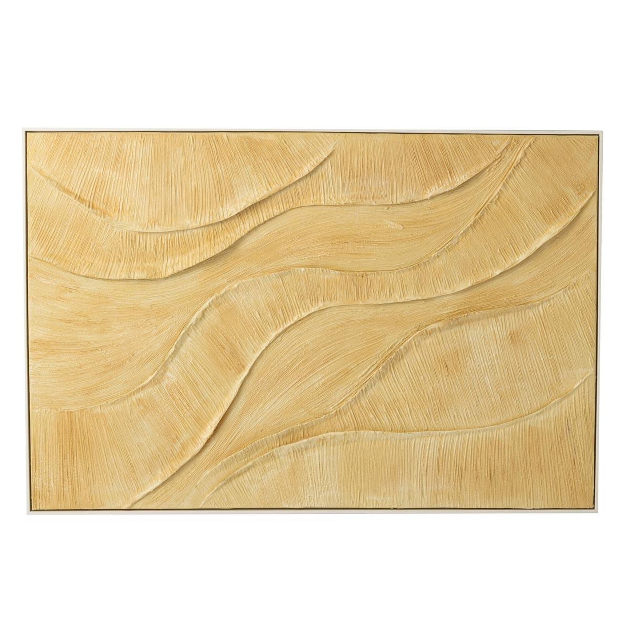 J-LINE Tableau déco  miel  80x120cm doré