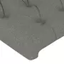 VIDAXL Tete de lit avec oreilles Gris fonce 203x23x78/88 cm Tissu