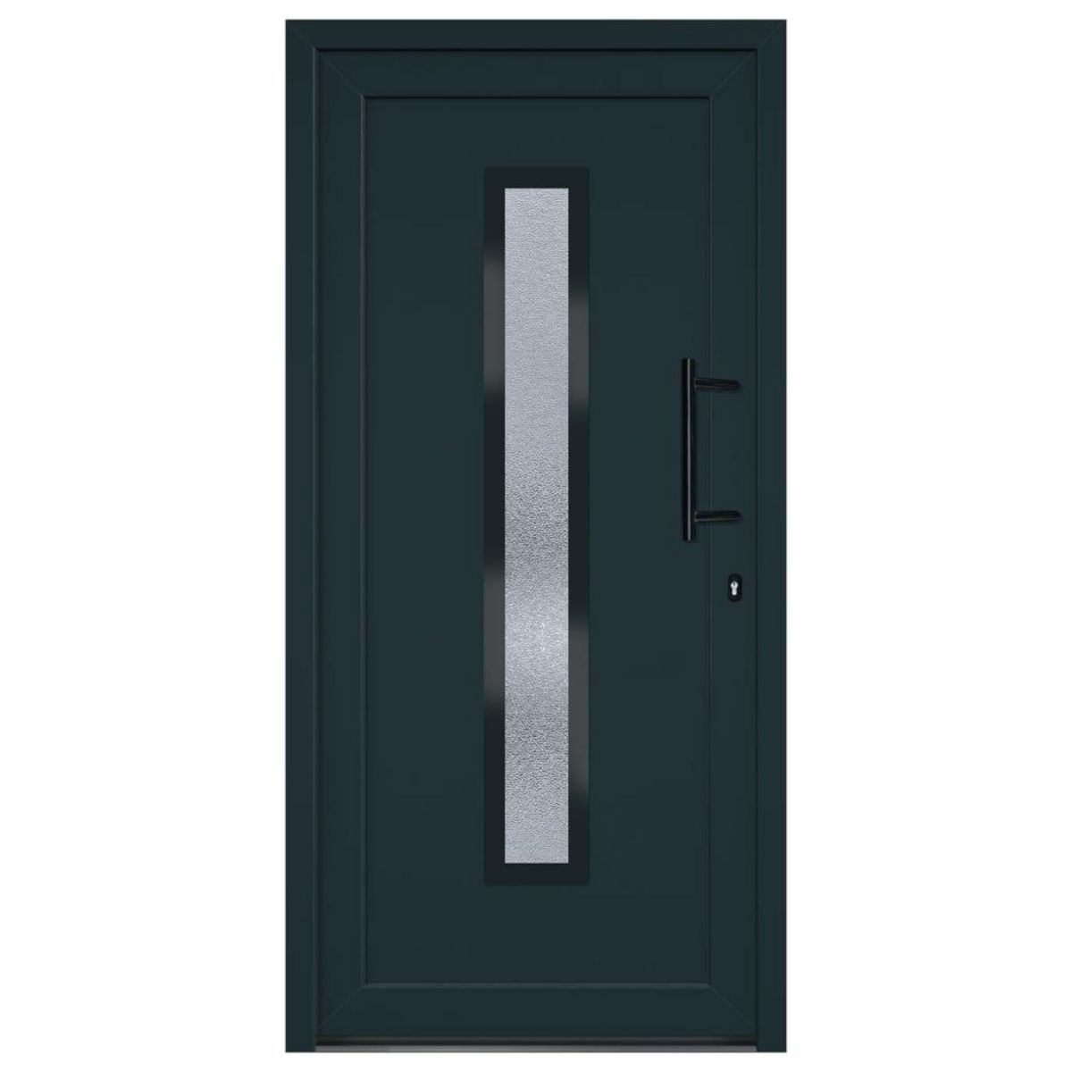 VIDAXL Porte d'entree anthracite 98x200 cm PVC
