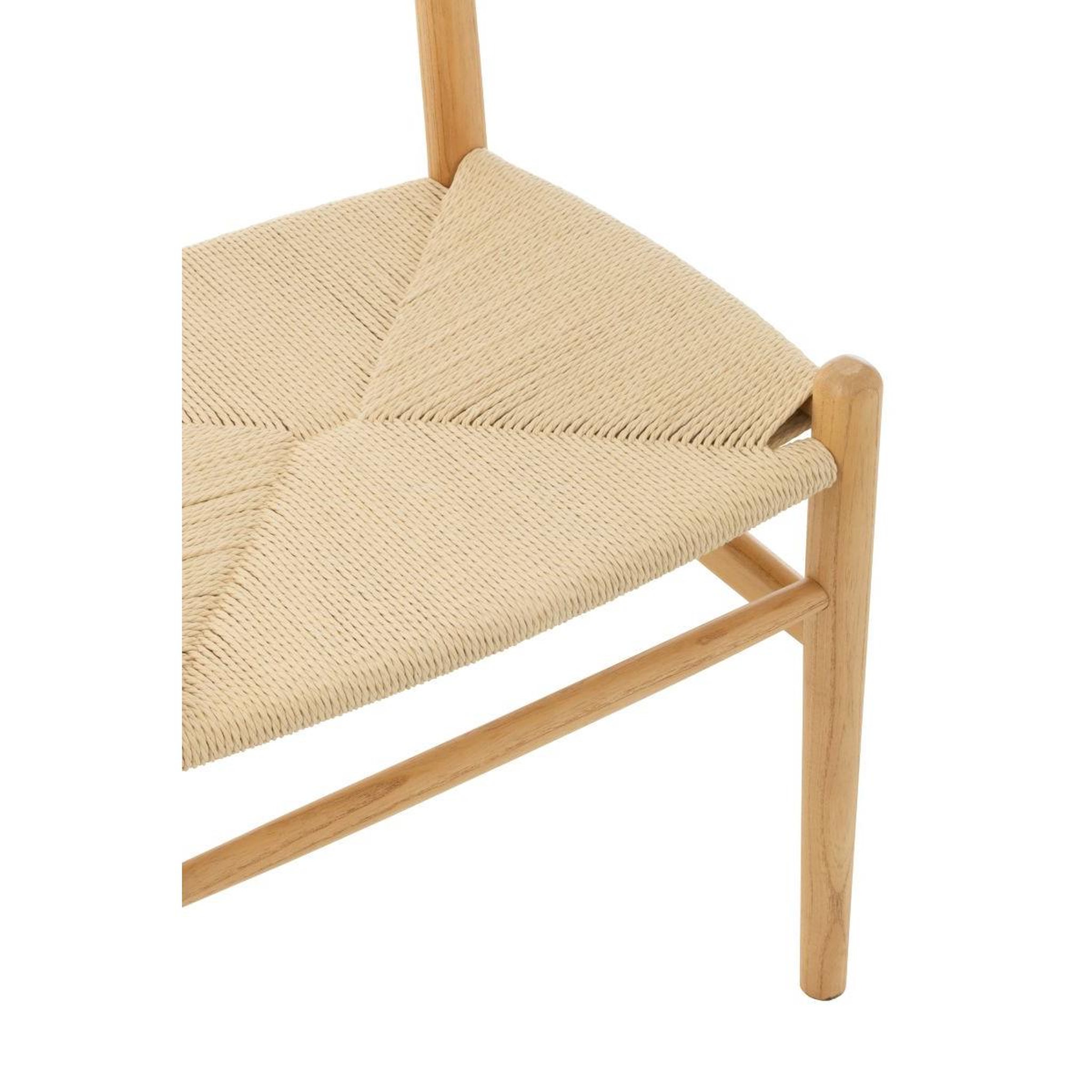 Voir la diapositive 6 : J-LINE Chaise en bois  toon  76cm naturel