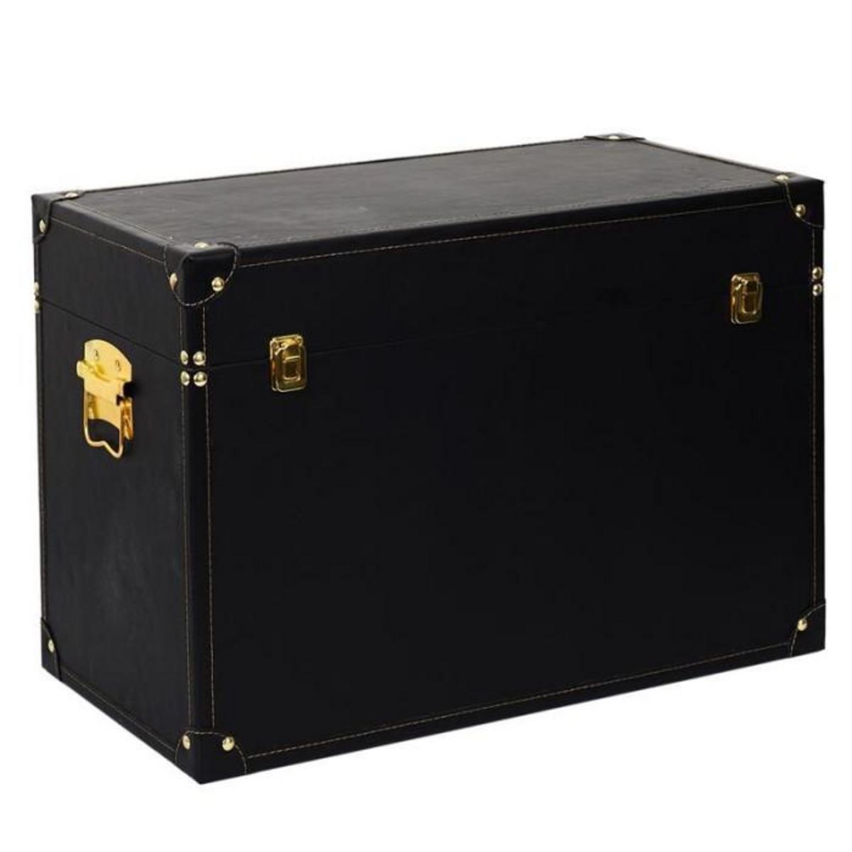 Paris Prix Lot de 3 Malles Déco  Orya  56cm Noir & Or