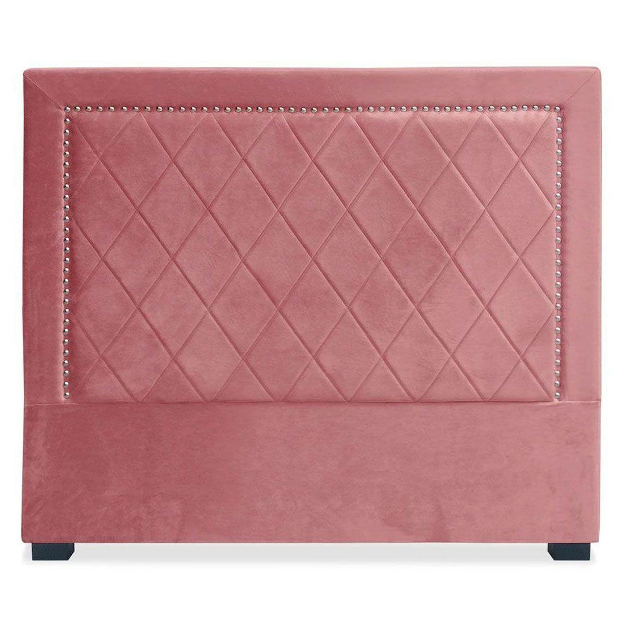 Paris Prix Tête de lit design en velours  sofia  140cm rose