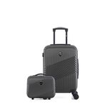 GENTLEMAN FARMER Lot de 2 - Valise cabine et vanity PETER. Coloris disponibles : Noir, Bleu, Gris, Rouge, Vert, Beige