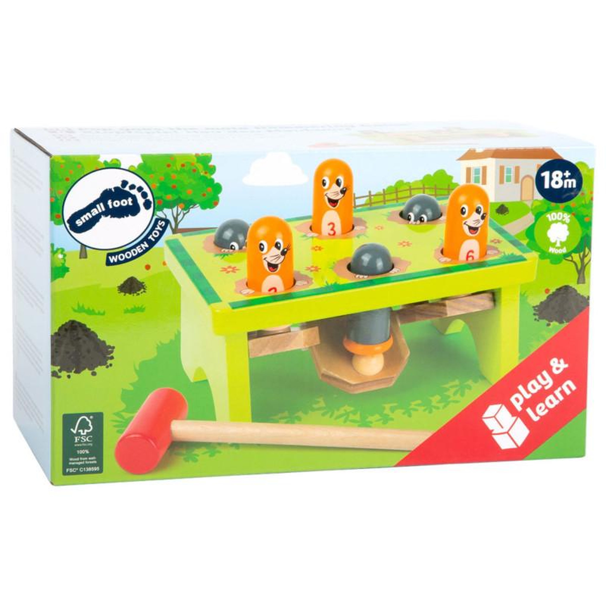 Voir la diapositive 2 : SMALL FOOT Small Foot - Wooden Hammer Bench Mollen 11162