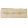 Voir la diapositive 2 : VIDAXL Coussin de palette beige 120x40x12 cm tissu