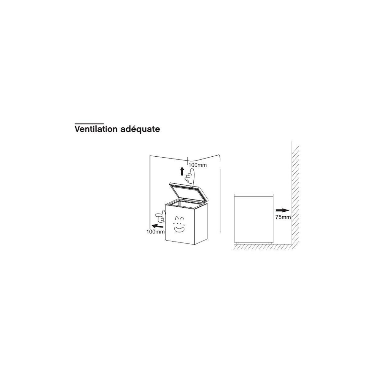 ESSENTIEL B Congélateur coffre ECC85-125hib1