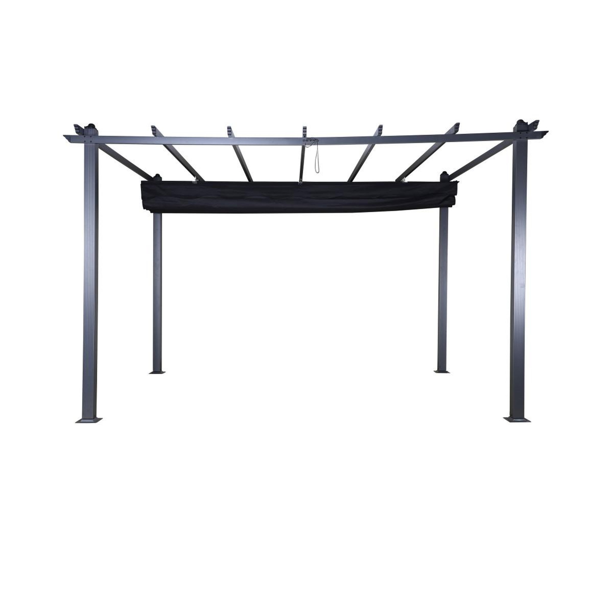 Voir la diapositive 2 : Paris Prix Pergola avec toit  lazio  395cm noir
