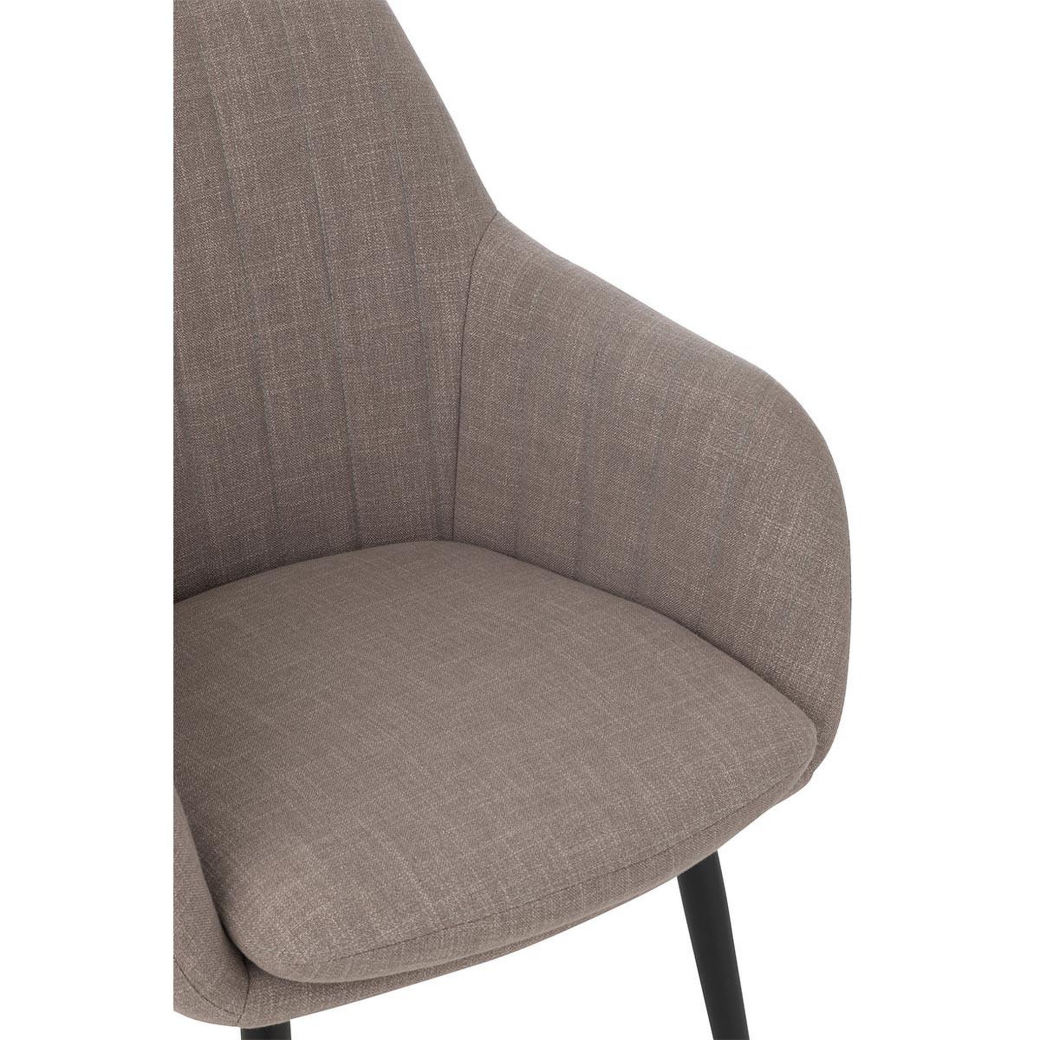 Voir la diapositive 5 : J-LINE Chaise design  miles  83cm taupe