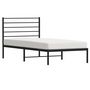 Voir la diapositive 5 : VIDAXL Cadre de lit metal sans matelas avec tete de lit noir 90x190 cm