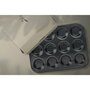 MYWAY Moule à muffins avec revêtement anti-adhésif - 32 x 24 cm - En acier carbone - Convient aux fours