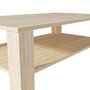 VIDAXL Table basse en agglomere 100 x 59 x 42 cm Chene