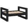 Voir la diapositive 2 : VIDAXL Lit pour chien Noir 55,5x45,5x28 cm Bois de pin solide