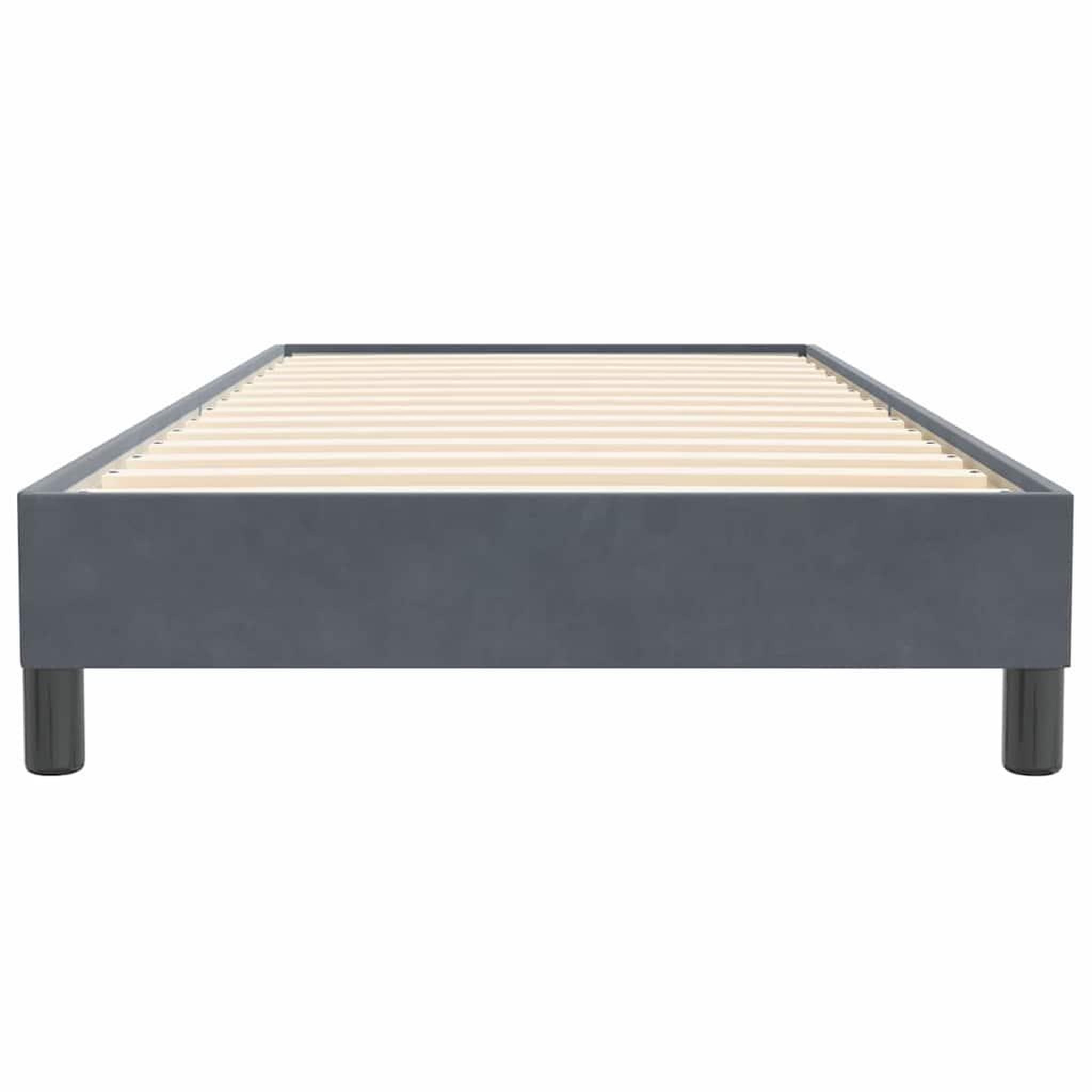 Voir la diapositive 5 : VIDAXL Sommier a lattes de lit sans matelas gris fonce 80x220 cm