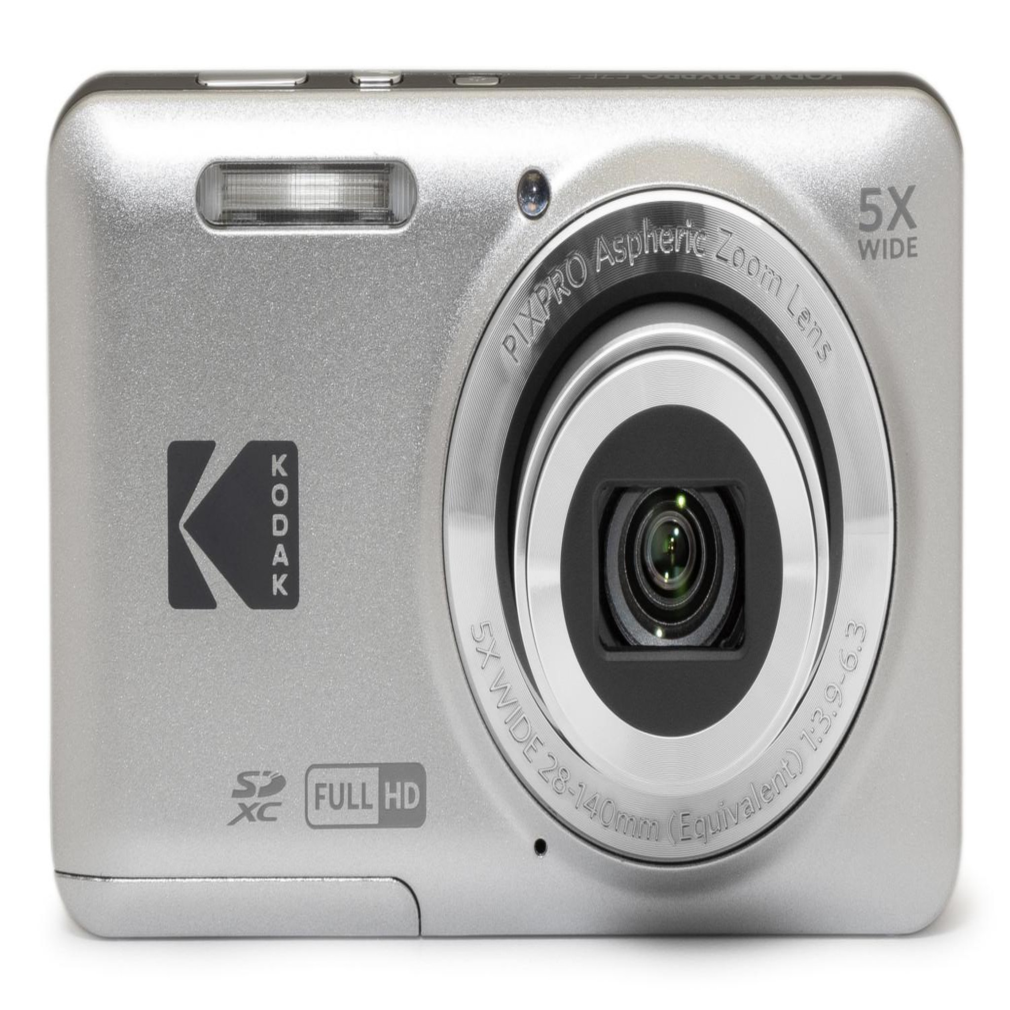 Voir la diapositive 3 : Kodak Appareil photo compact numérique argent pixpro fz55 16 mp, zoom optique 5x, objectif grand angle 28 mm, écran lcd 2,7  et vidéo full hd 1080p