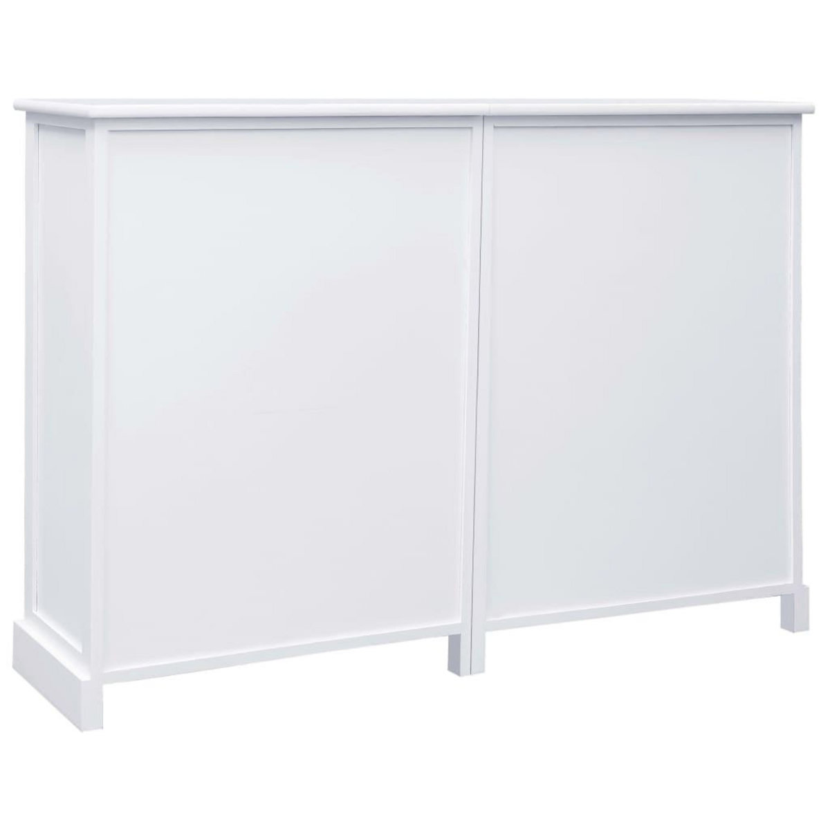 VIDAXL Buffet avec 10 tiroirs Blanc 113x30x79 cm Bois