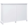 Voir la diapositive 3 : VIDAXL Buffet avec 10 tiroirs Blanc 113x30x79 cm Bois