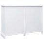 Voir la diapositive 3 : VIDAXL Buffet avec 10 tiroirs Blanc 113x30x79 cm Bois