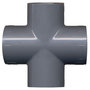 Voir la diapositive 1 : Jardibric Raccord PVC pression en croix ø25 mm