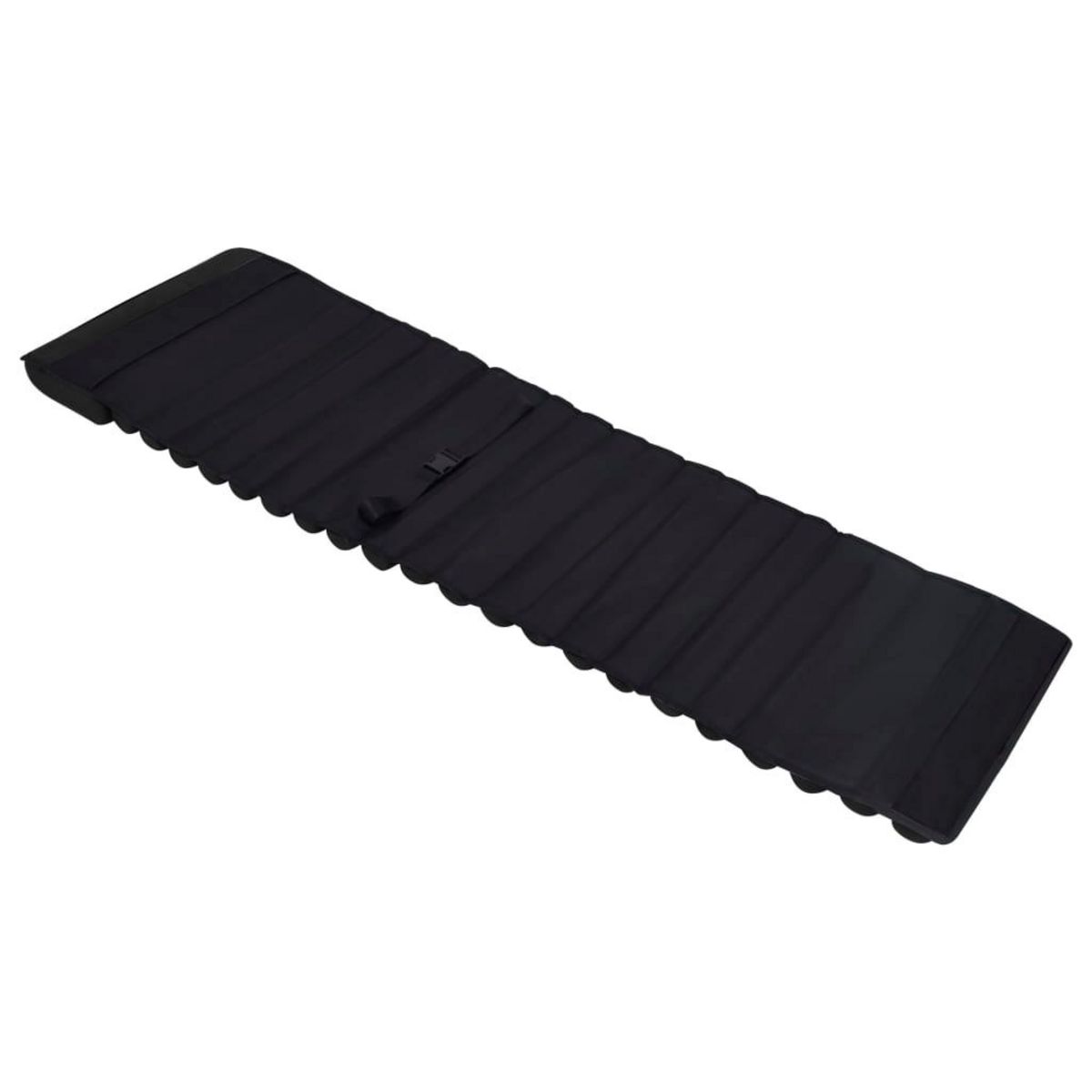VIDAXL Coussin de chaise longue Noir Daim