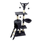 LOVE STORY Grand arbre à chat Moon multi activités - Gris anthracite