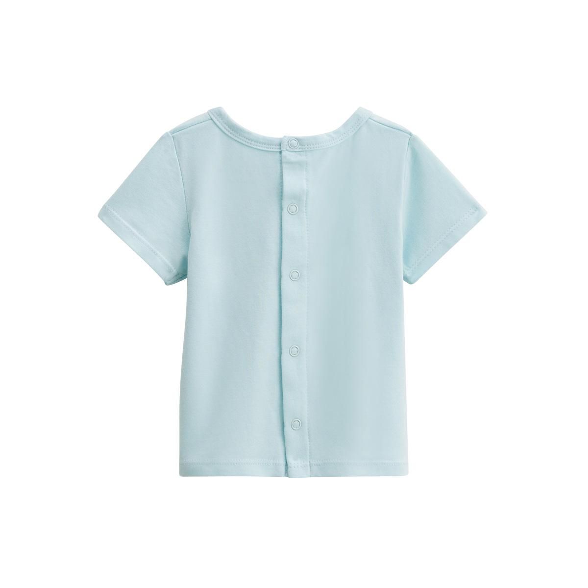 Petit Béguin Ensemble salopette bébé en gaze de coton et t-shirt Iskia