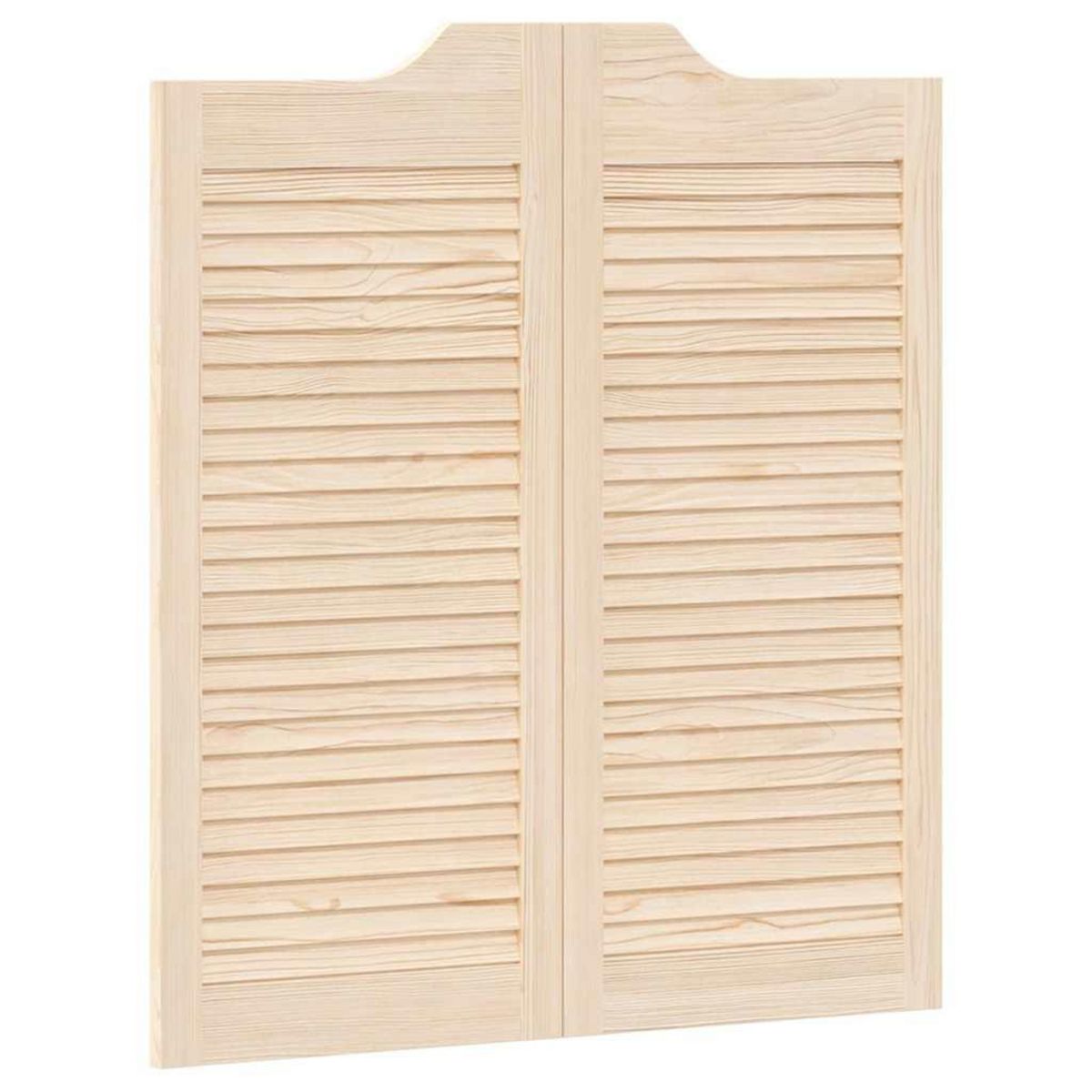 VIDAXL Portes battantes a persiennes 2paire 90x80 cm bois massif Pin