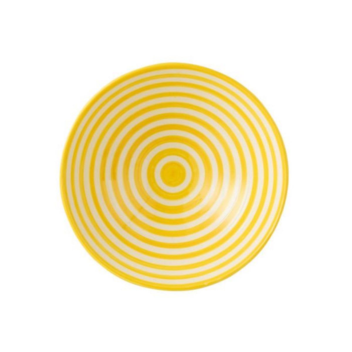 Paris Prix Saladier en Céramique  Granada Rayure  40cm Jaune