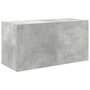Voir la diapositive 2 : VIDAXL Armoire murale de bain gris beton 60x25x30 cm bois d'ingenierie