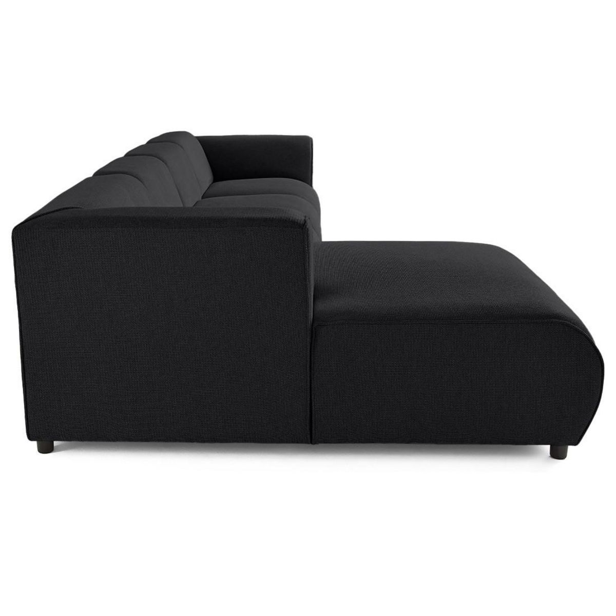 LISA DESIGN Suaro - canapé modulable d'angle gauche 5 places en tissu texturé