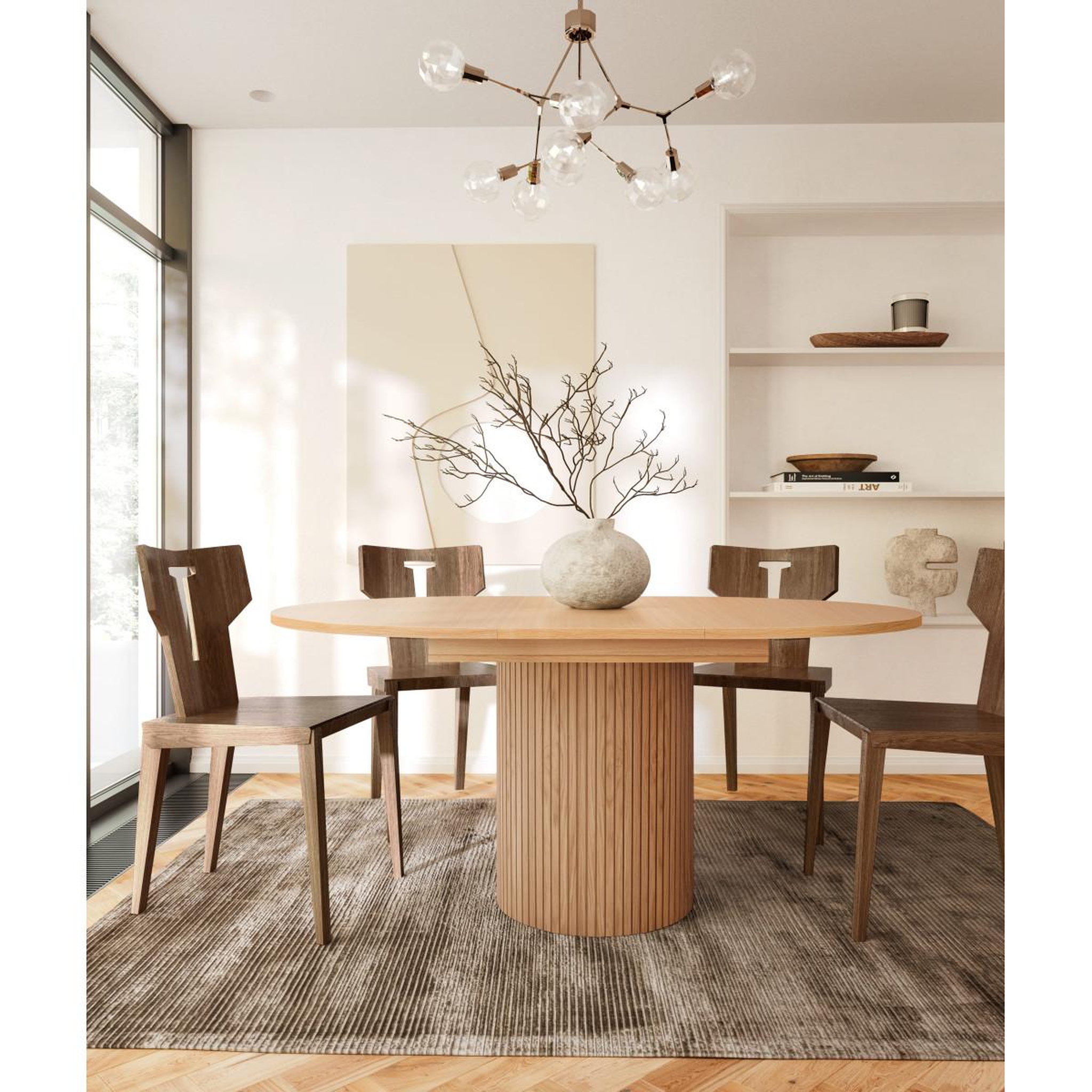 Voir la diapositive 6 : Paris Prix Table à manger  extensible  toscana  120-160cm chêne
