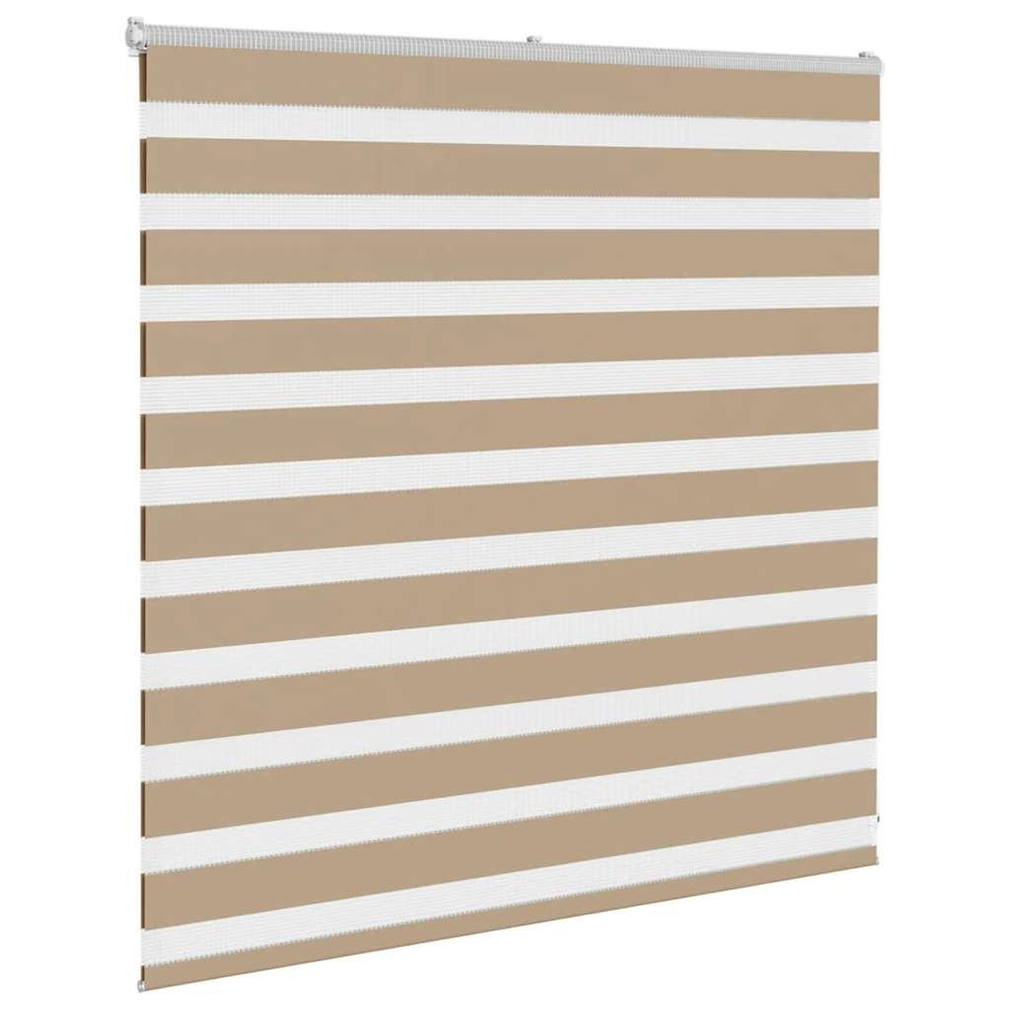 Voir la diapositive 3 : VIDAXL Store zebre marron sable largeur du tissu 145,9 cm polyester