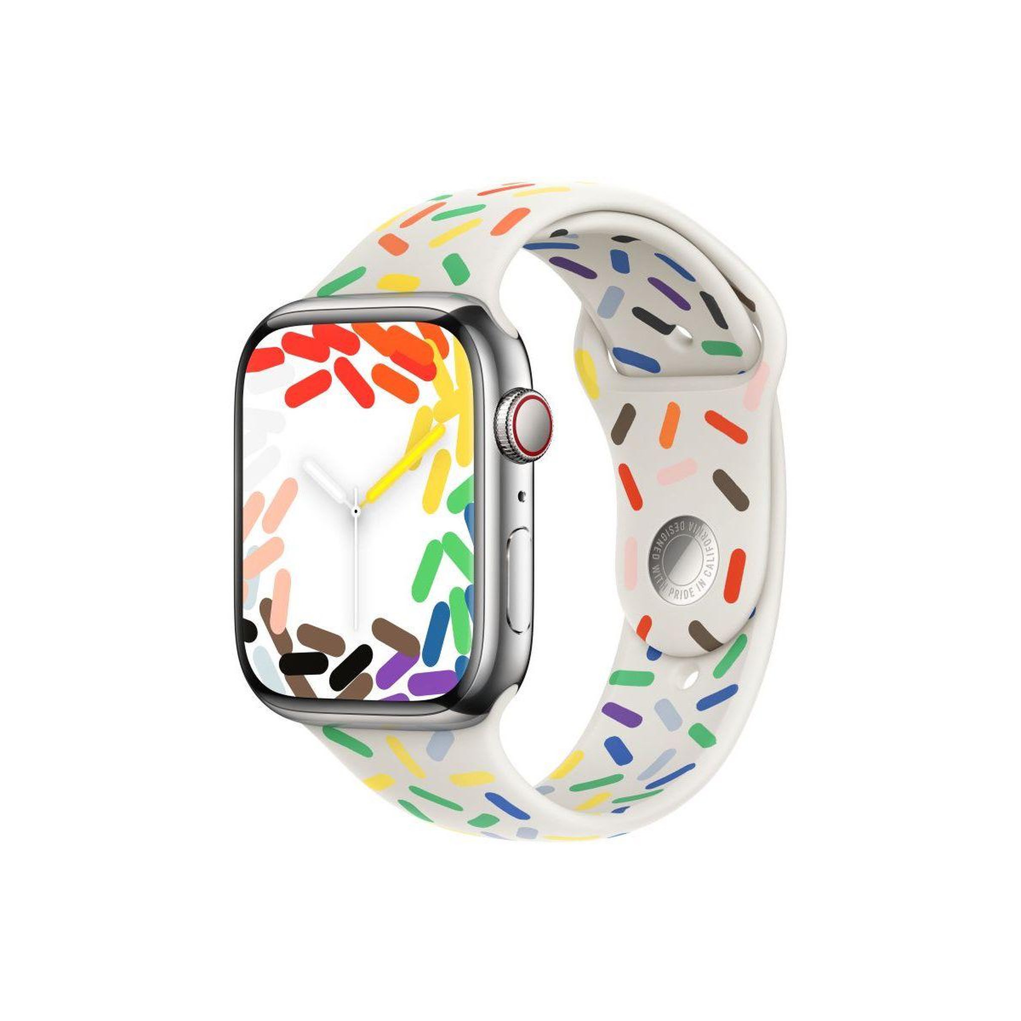 Voir la diapositive 2 : APPLE Bracelet Watch 45mm Sport Pride Edition M/L
