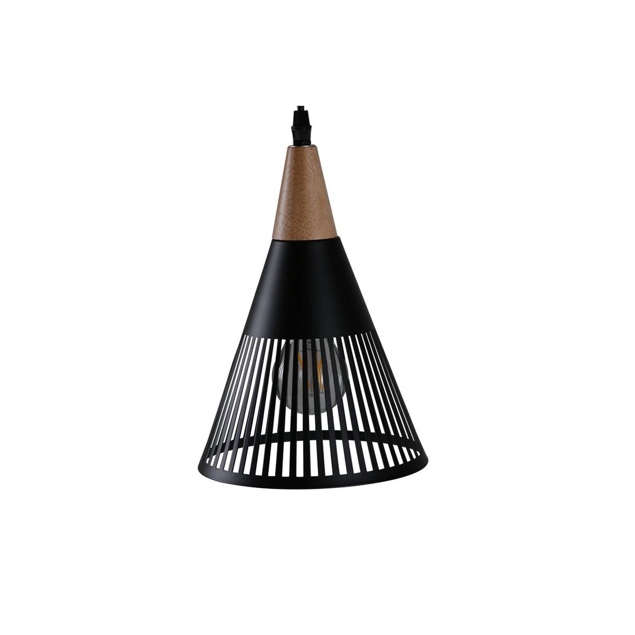 Voir la diapositive 2 : Paris Prix Lampe suspension déco  gruid  25cm noir