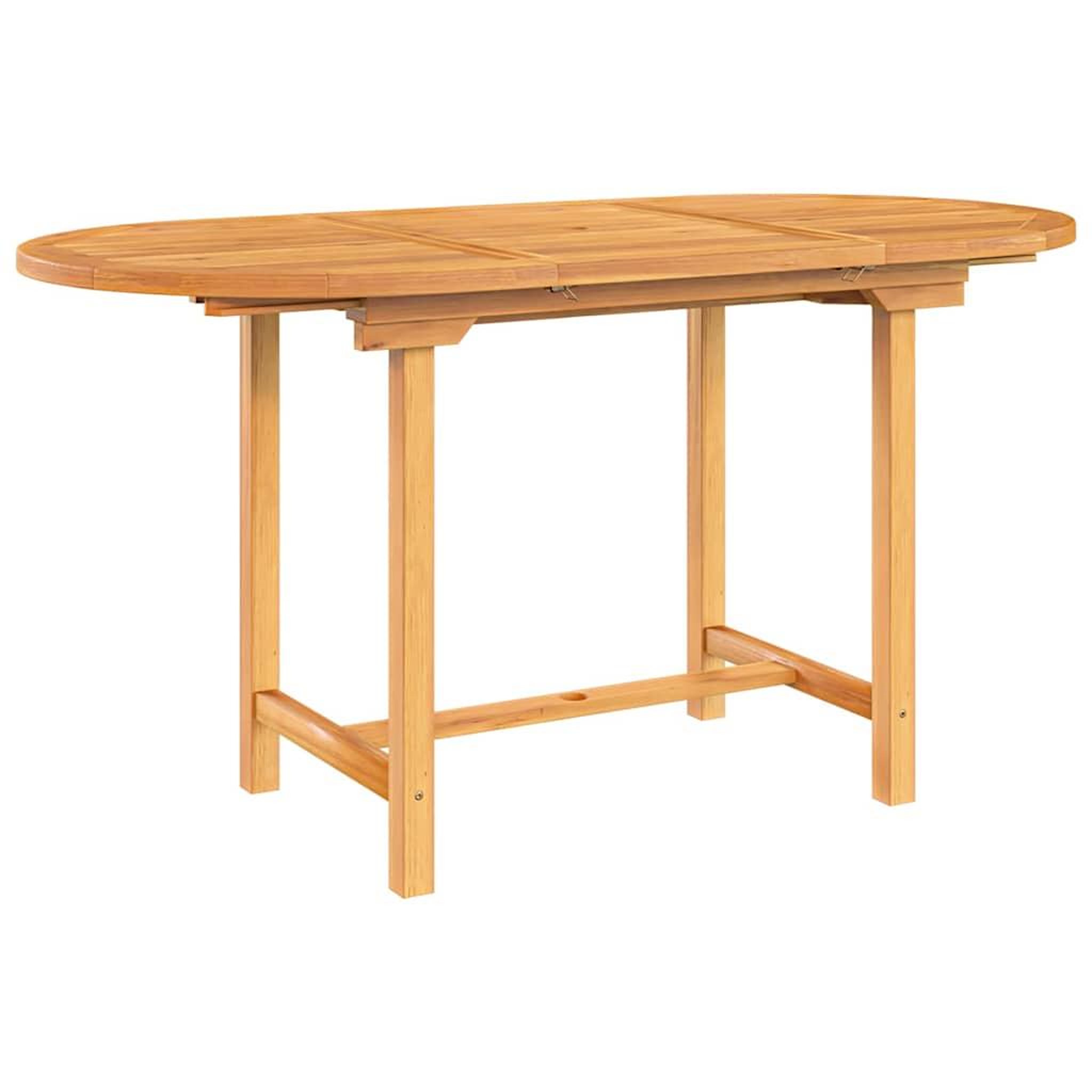 Voir la diapositive 2 : VIDAXL Table extensible de jardin 110-160x80x75 cm bois de teck solide
