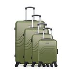 AMERICAN TRAVEL AMERICAN TRAVEL - Set de 4 Valises QUEENS-M 75 cm 4 Roues. Coloris disponibles : Noir, Rose, Vert, Rouge