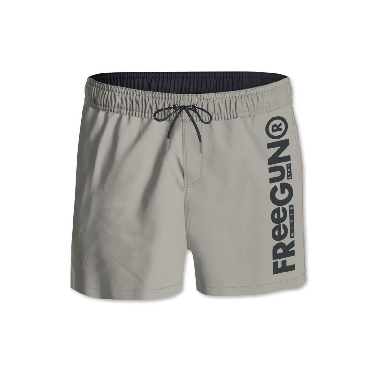 FREEGUN Boardshort court homme ceinture tout-élastiquée