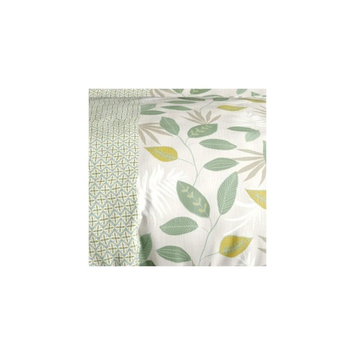 ATELIER DU COTON Housse de couette 240x220 ARECA + 2 taies coton 57 fils