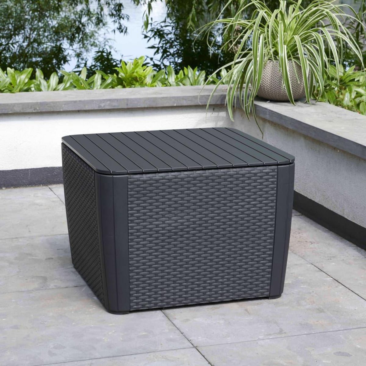 Keter Keter Table d'appoint de jardin Luzon+ Graphite 241664