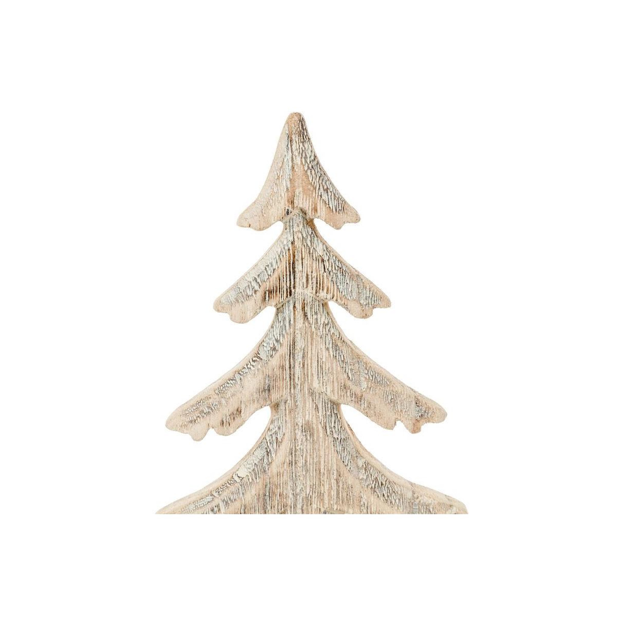 Voir la diapositive 2 : FEERIC LIGHT & CHRISTMAS Sapin de noël sur buche  cocon  27cm naturel