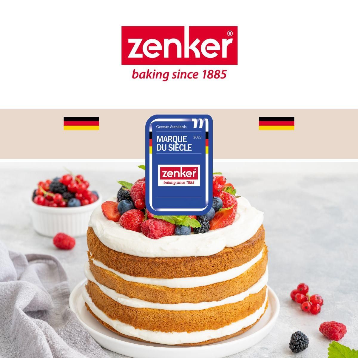 ZENKER Ensemble de 2 Cercles à pâtisserie pour trancher les gâteaux en étages 26 à 28 cm Zenker Smart Pastry
