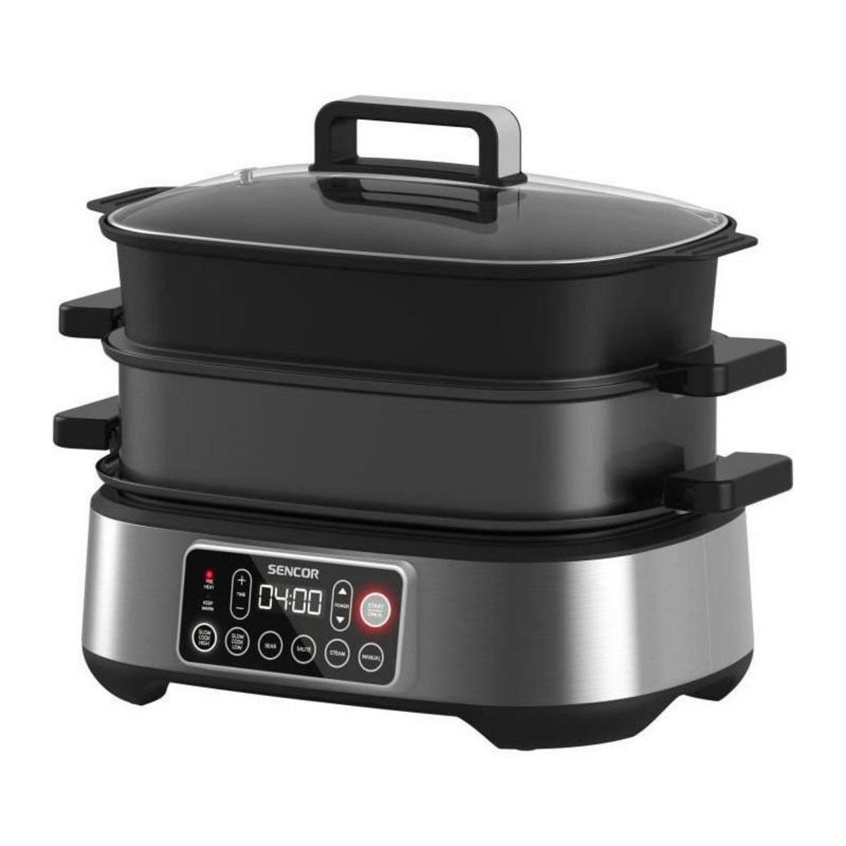 SENCO Mijoteuse et grill multifonction - SENCOR - SPR 6300BK - 6 L - Noir