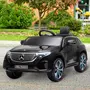 HOMCOM Voiture véhicule électrique enfants 12 V - V. max. 5 Km/h effets sonores + lumineux Mercedes EQC 400 4matic noir