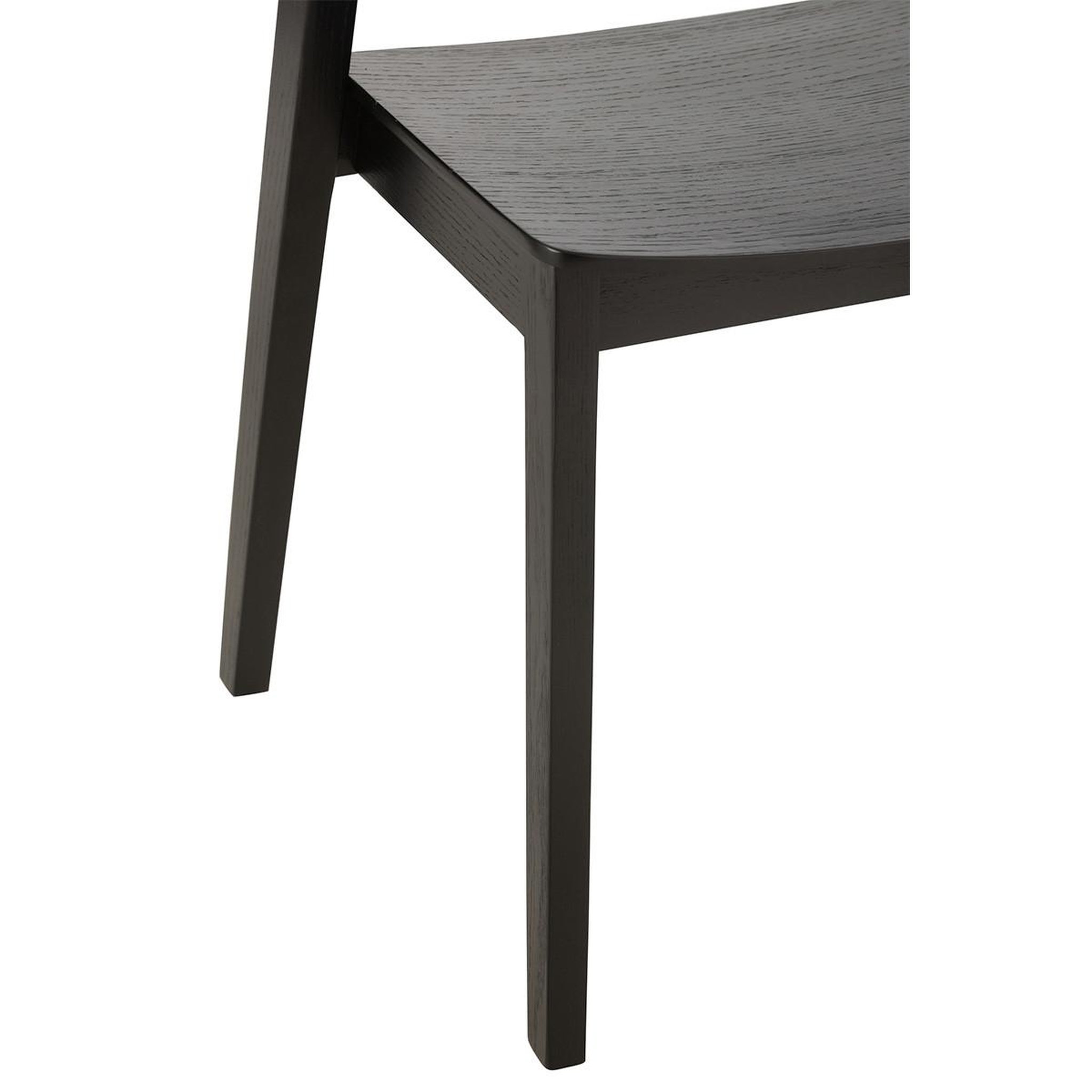 Voir la diapositive 6 : J-LINE Chaise en bois  laga  75cm noir