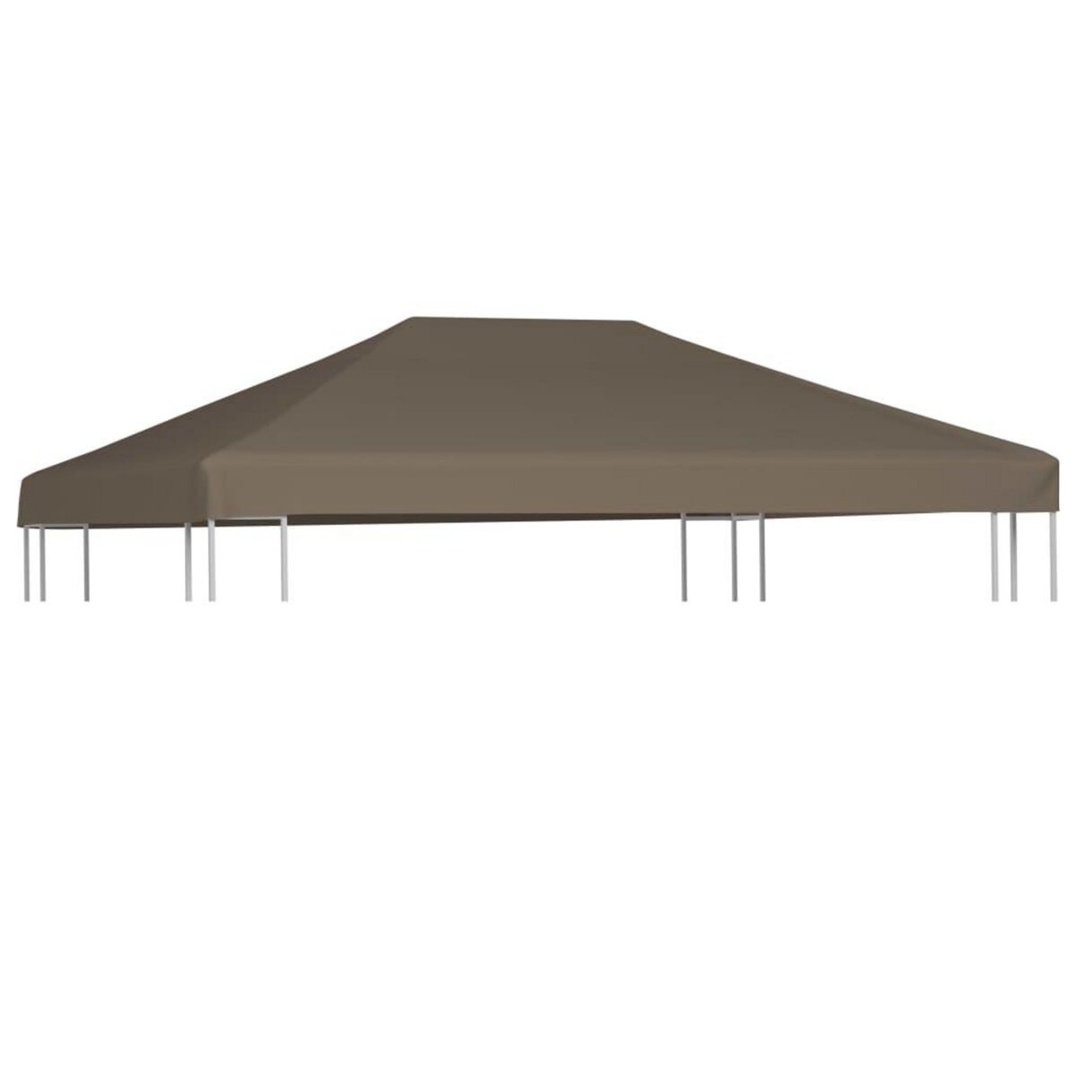 VIDAXL Toile superieure de gazebo 310 g/m^2 3x3 m Taupe