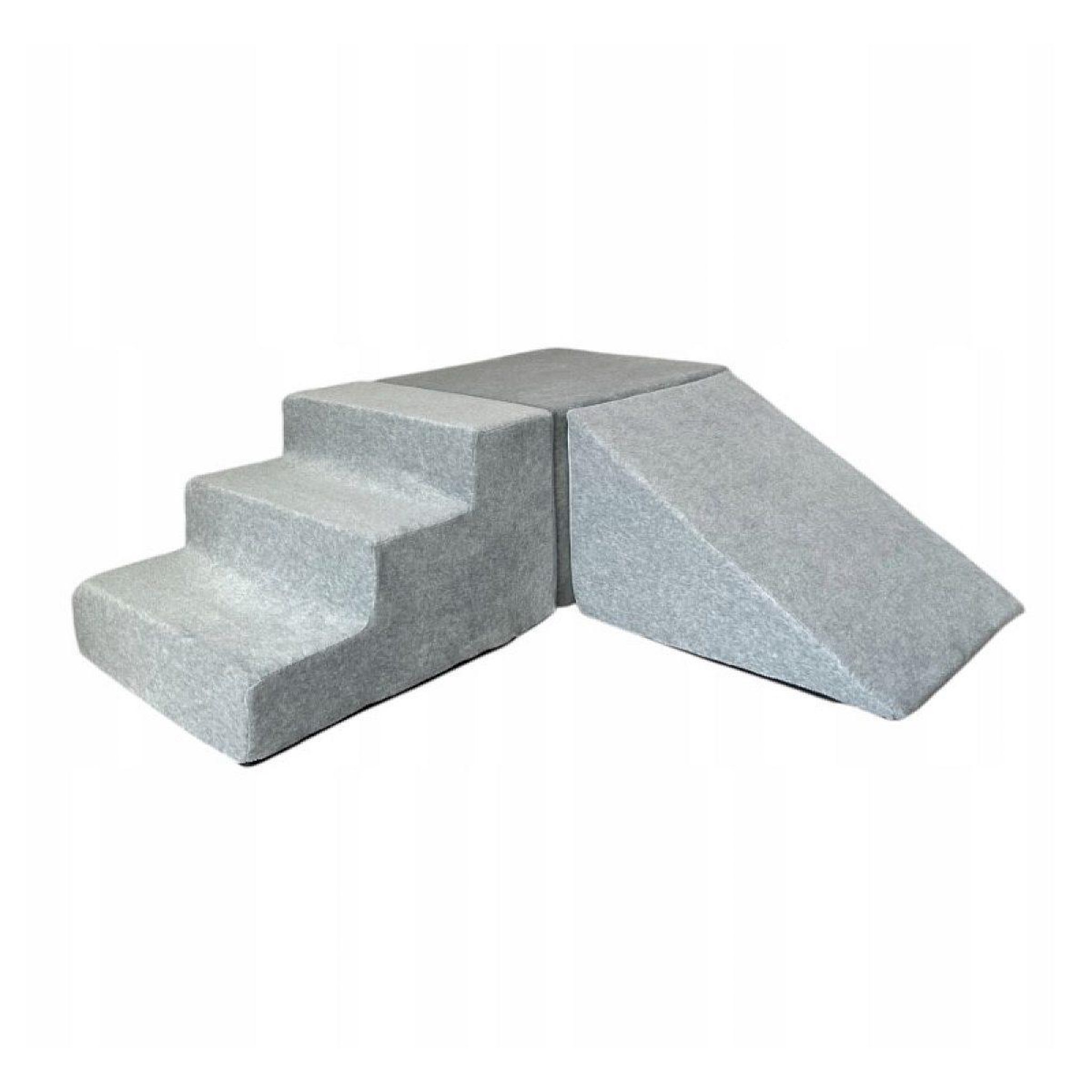 MONIO FOR KIDS Mousse play velours - 3 éléments gris