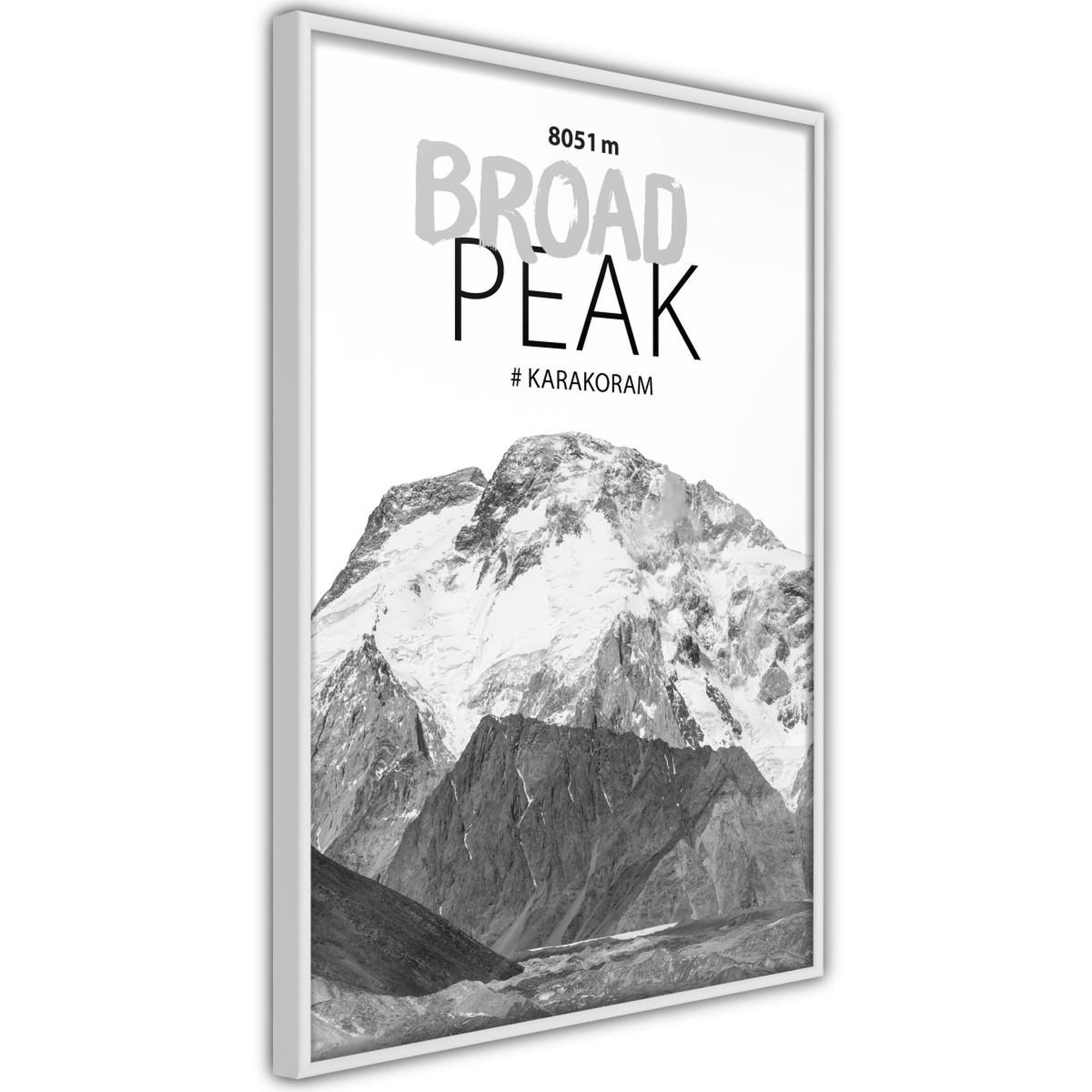 Paris Prix Affiche murale encadrée  peaks of the world broad peak