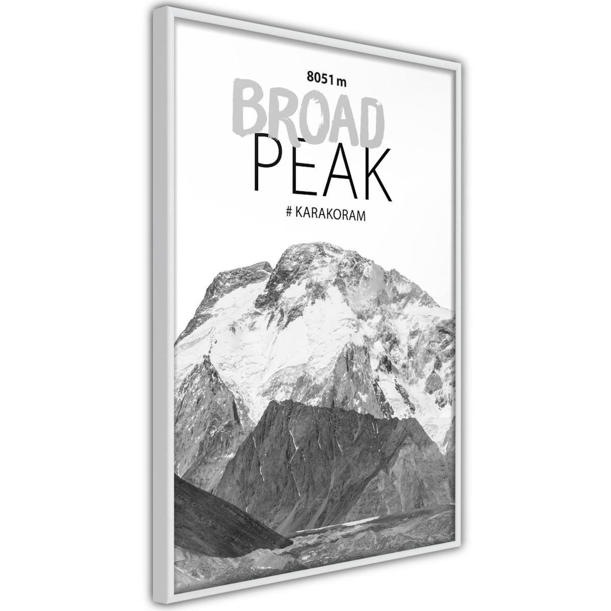 Paris Prix Affiche Murale Encadrée  Peaks of the World Broad Peak