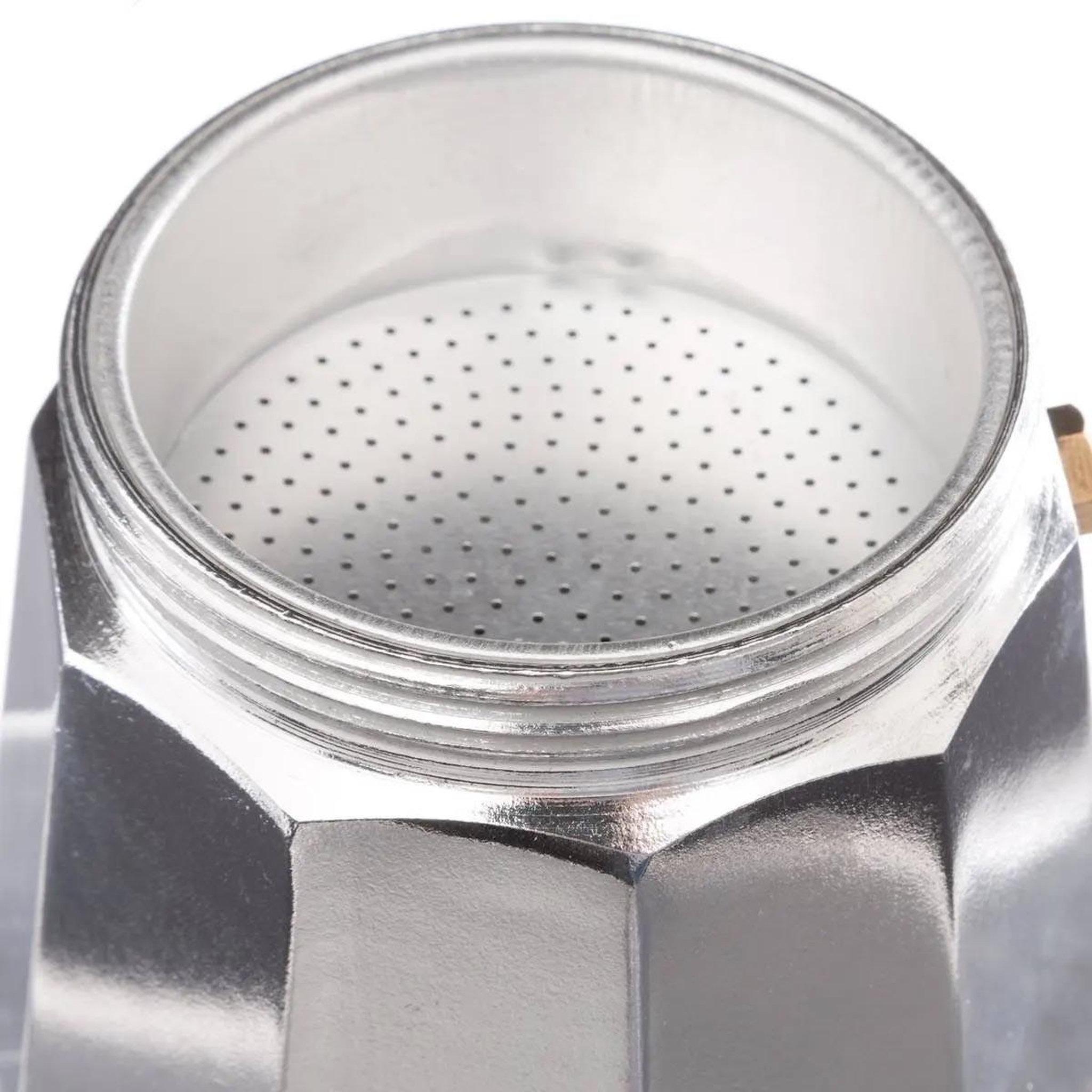 Voir la diapositive 2 : SECRET DE GOURMET Cafetière italienne  6 tasses  18cm argent