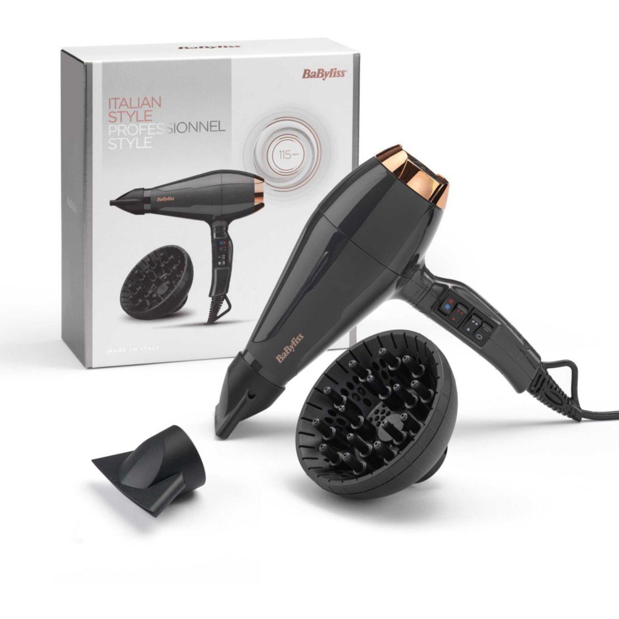 Voir la diapositive 2 : BABYLISS Sèche cheveux Air pro 2200 6719DE