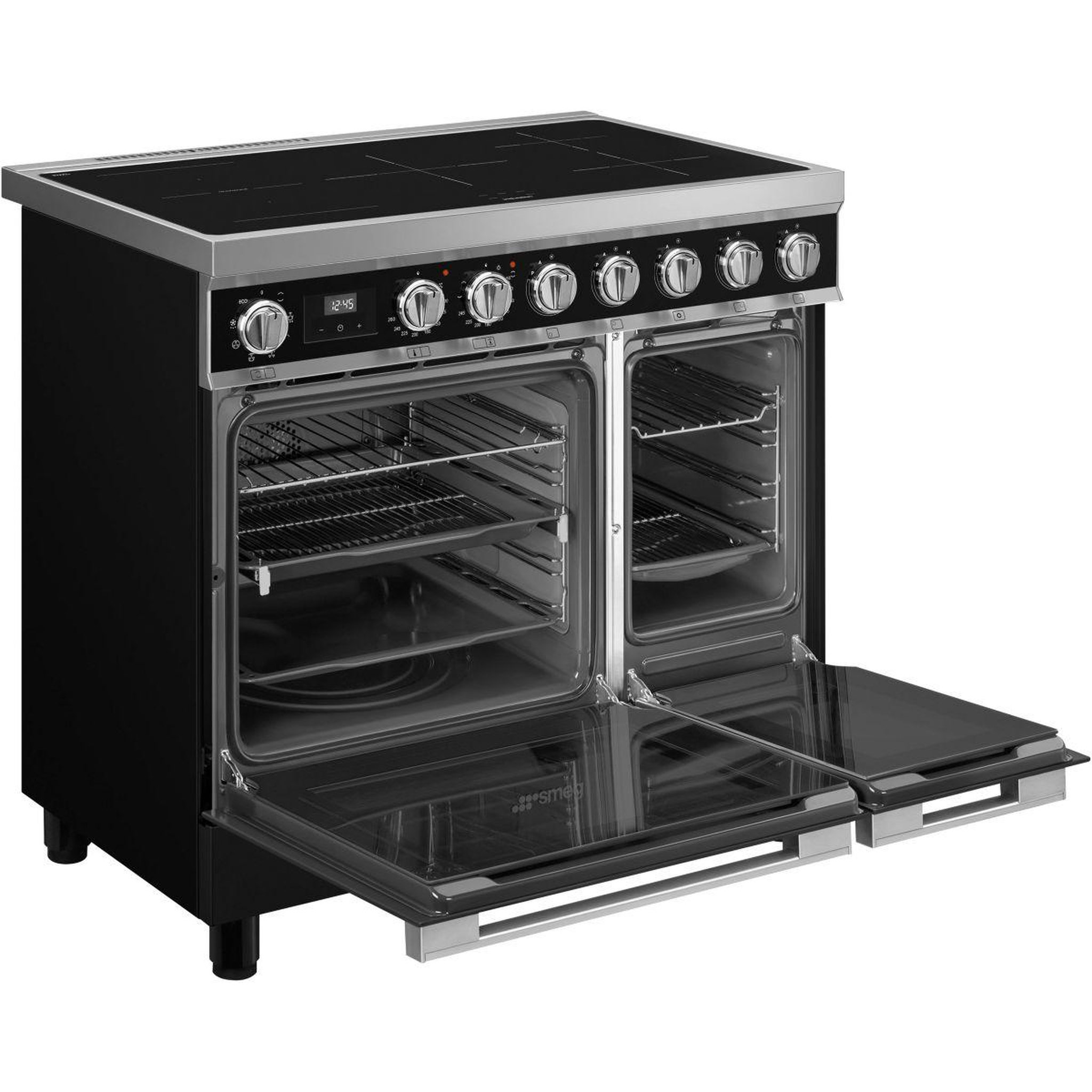 Voir la diapositive 3 : SMEG Piano de cuisson induction cpf92imbl